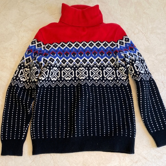 L.L. Bean Signature Nordic 100% Merino Wool Sweater - Picture 5 of 15